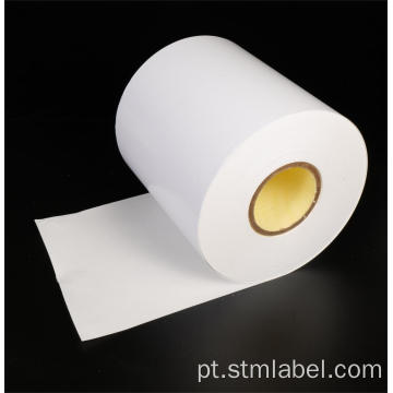 Papel ecológico térmico acrílico amarelo glassine